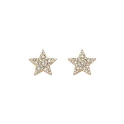 SIRIUS STAR GOLD DIAMOND SMALL EARRINGS