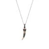 SWORD GOLD BLACK DIAMOND EMERALD XXLARGE NECKLACE