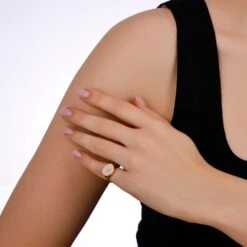 TANIT GOLD DIAMOND PINKY RING -Bee Goddess tanit gold diamond pinky ring 2