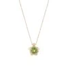 TURTLE GOLD DIAMOND PERIDOT SMALL NECKLACE