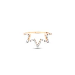 VENUS STAR 18K GOLD BAGUETTE DIAMOND RING -Bee Goddess venus star 18k gold baguette diamond ring 6 ddb3b891 a8e1 4825 9191 c1a24bc0ba8b