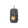 VENUS STAR GOLD BLACK DIAMOND PENDANT -Bee Goddess venus star gold black diamond pendant 3