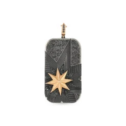 VENUS STAR GOLD BLACK DIAMOND PENDANT