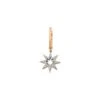VENUS STAR GOLD DIAMOND SINGLE LARGE EARRING -Bee Goddess venus star gold diamond large single earring